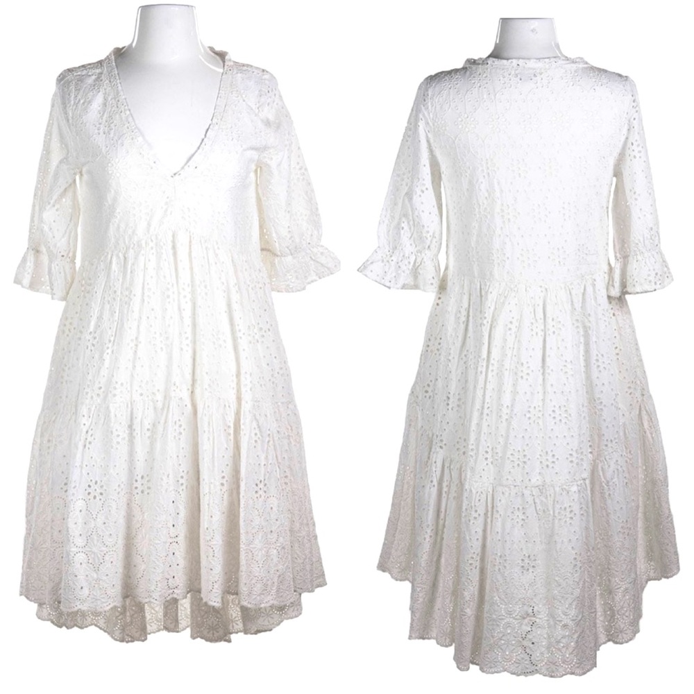 Sundance White Eyelet High-Low Dress - Picture 6 of 16